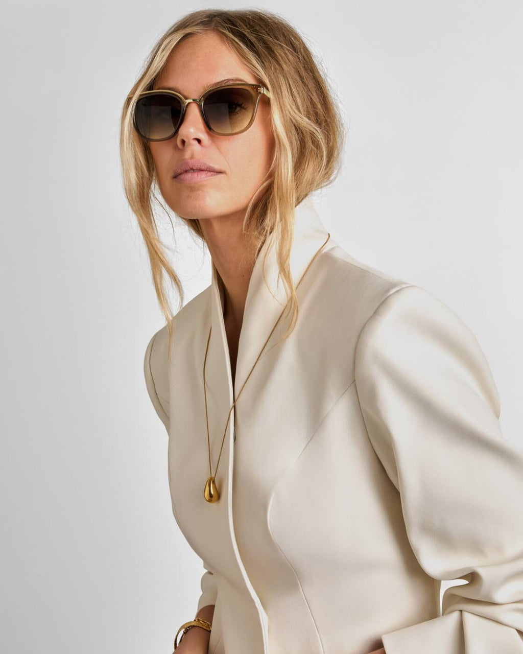 Katie Loxton Provence Sunglasses Transparent Khaki