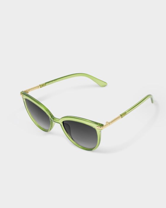 Katie Loxton Ravello Sunglasses Green Transparent