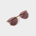 Katie Loxton Santorini Sunglasses Rose Gold Transparent Gold