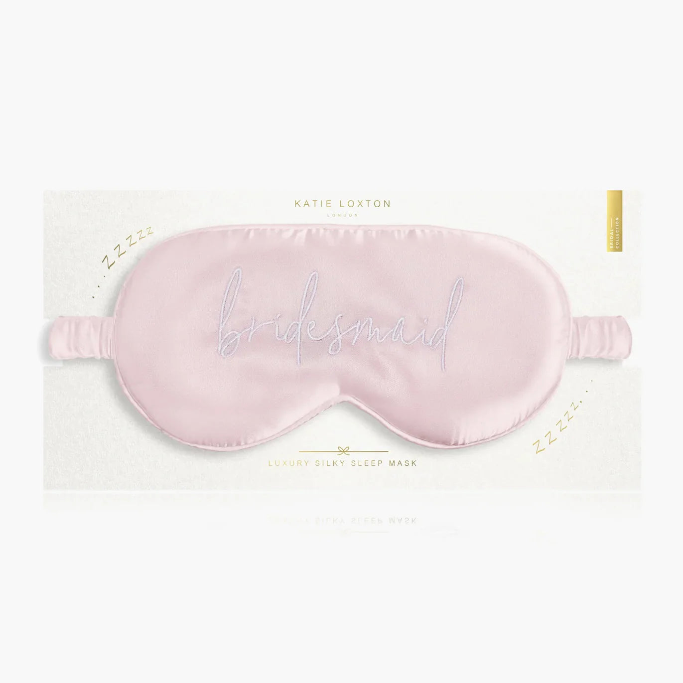 Katie Loxton Satin Eye Mask Bridesmaid Pink