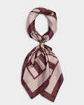 Katie Loxton Satin Multiway Scarf Check Pink Cherry