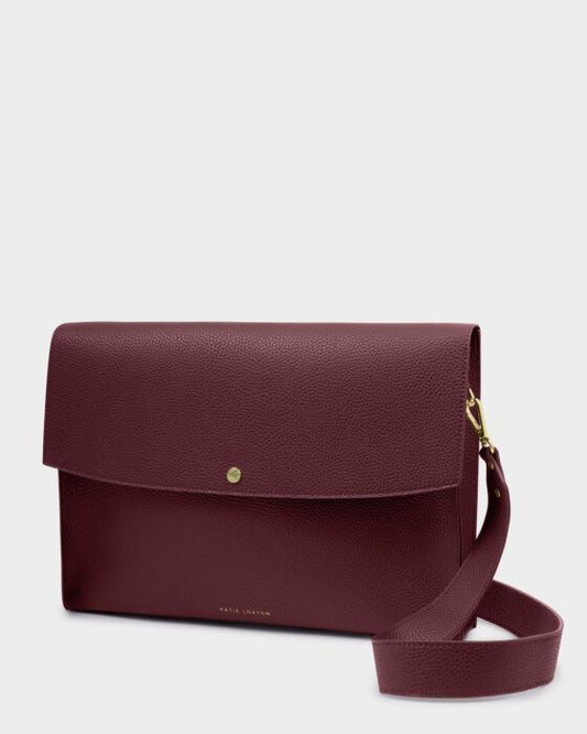 Katie Loxton Secret Message Laptop Bag A Beautiful Day Starts With A Beautiful Mindset Cherry
