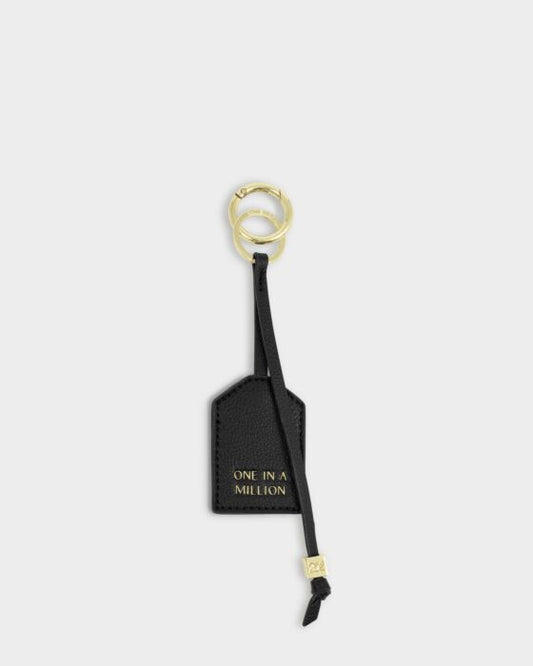 Katie Loxton Sentiment Keyring One In A Million Black