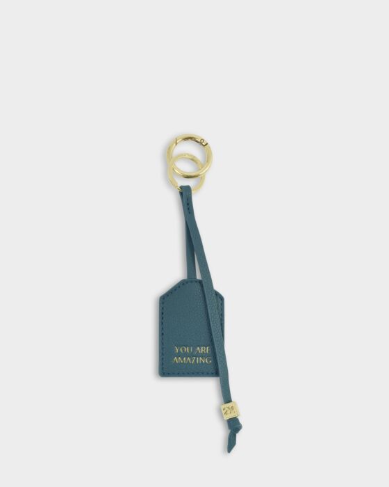 Katie Loxton Sentiment Keyring You Are Amazing Deep Teal