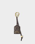 Katie Loxton Sentiment Keyring Collect Adventures Chocolate Leopard