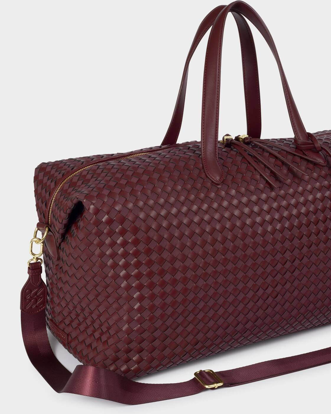 Katie Loxton Soho Hand Woven Weekend Bag Cherry Mixed