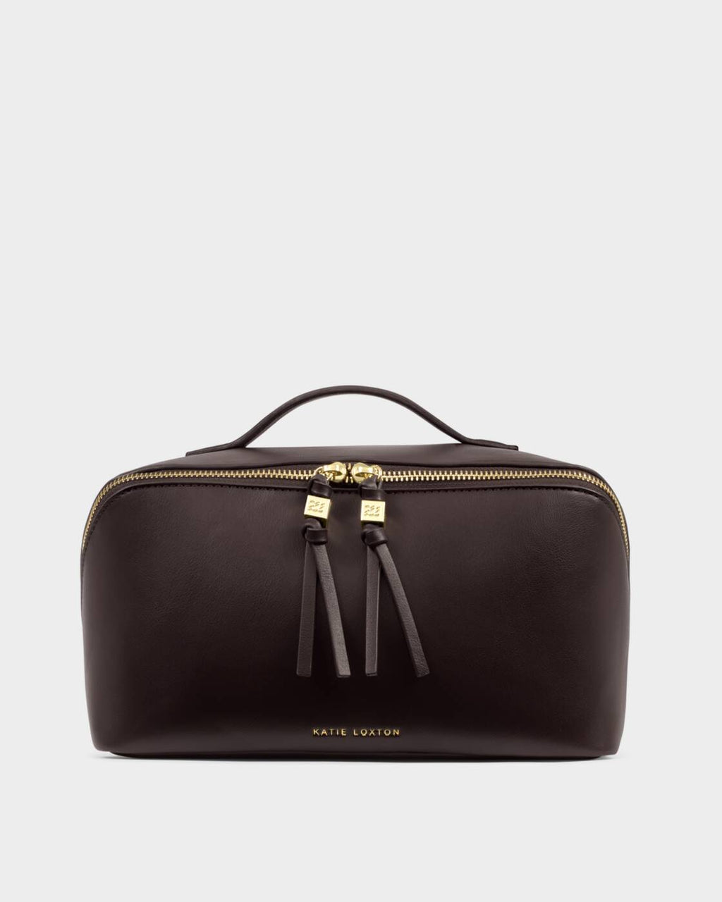 Katie Loxton Soho Large Make Up Wash Bag Bitter Chocolate