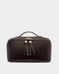 Katie Loxton Soho Large Make Up Wash Bag Bitter Chocolate