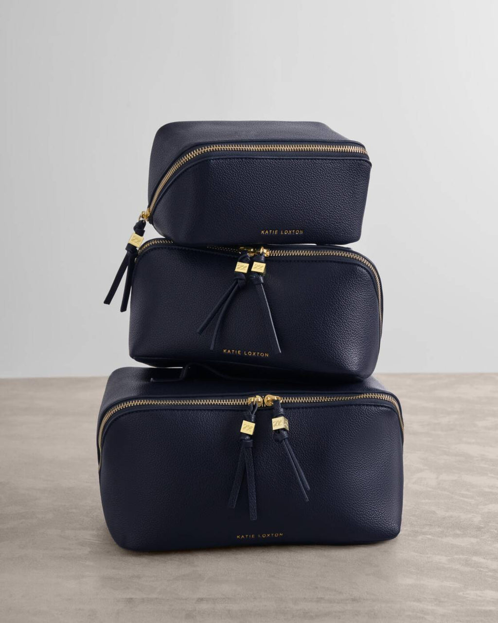 Katie Loxton Soho Large Make Up Wash Bag Navy