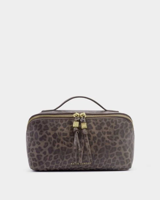Katie Loxton Soho Medium Make Up/Wash Bag Leopard