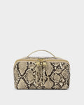 Katie Loxton Soho Medium Make Up Wash Bag Faux Snake