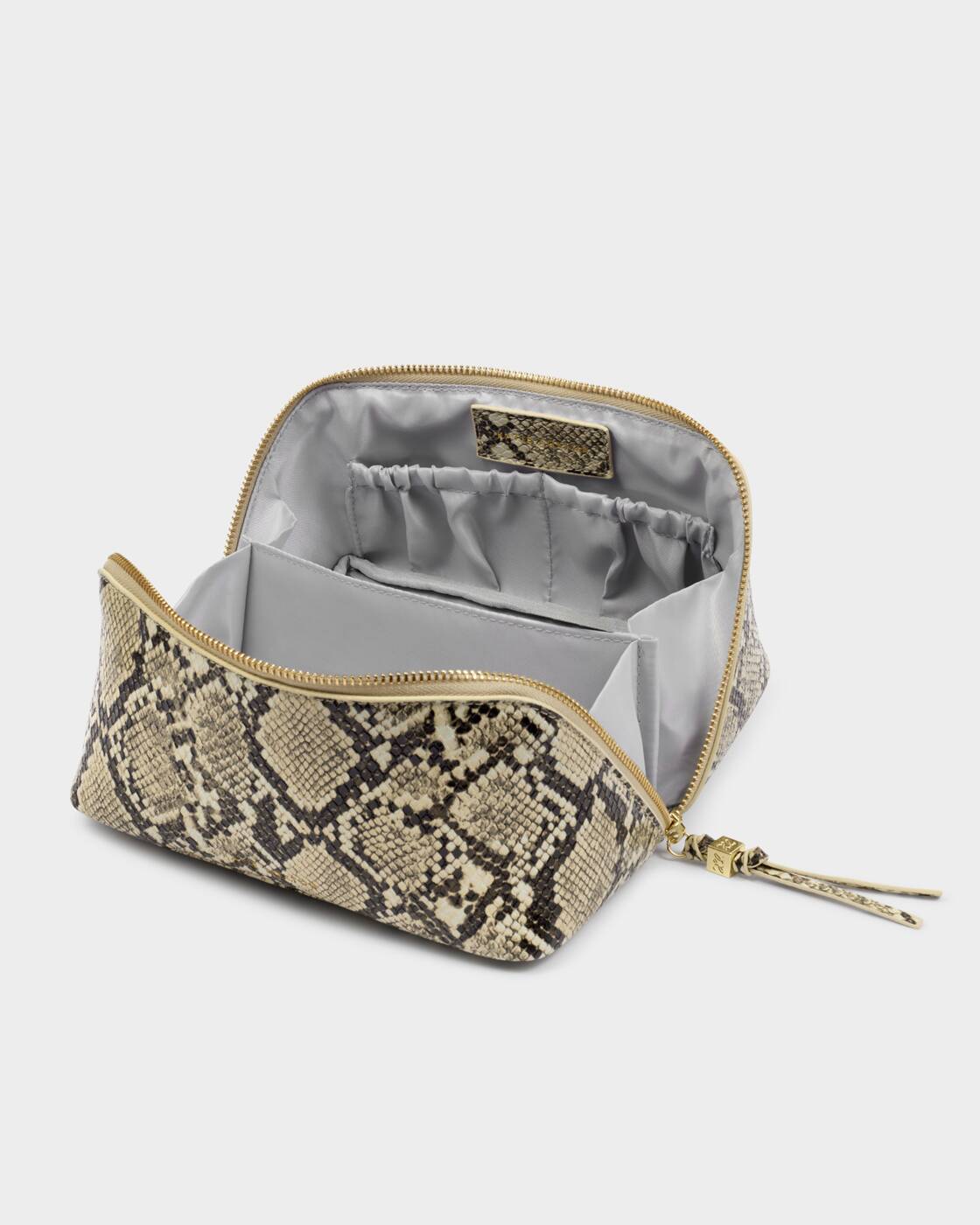 Katie Loxton Soho Medium Make Up Wash Bag Faux Snake