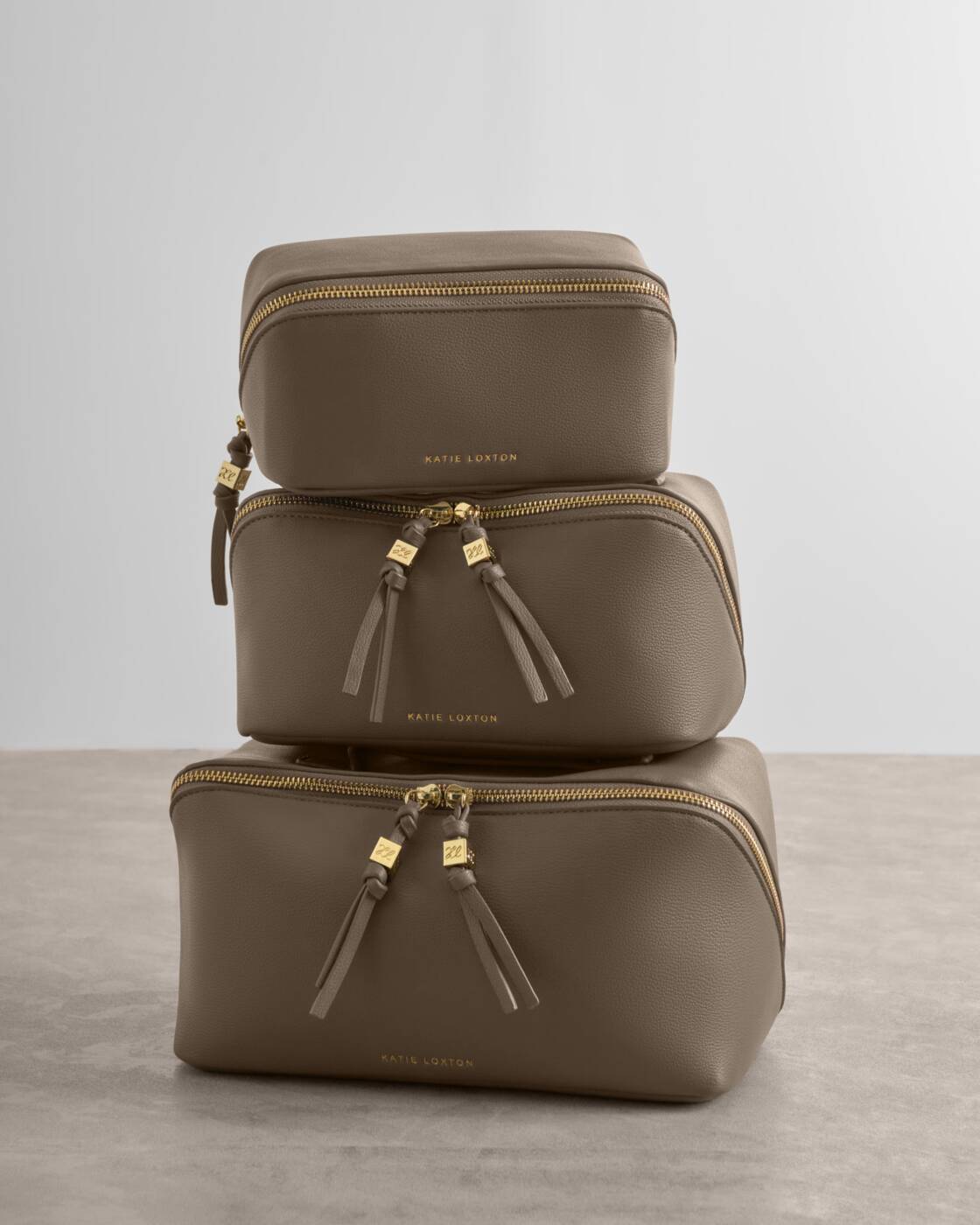 Katie Loxton Soho Medium Make Up Wash Bag Mink