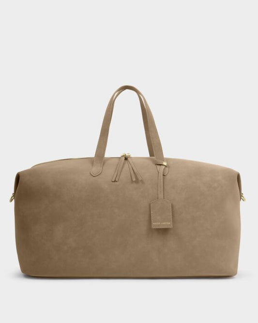Katie Loxton Soho Weekend Bag Taupe Suedette