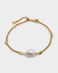 Katie Loxton Sol Pearl Anklet Gold Coated