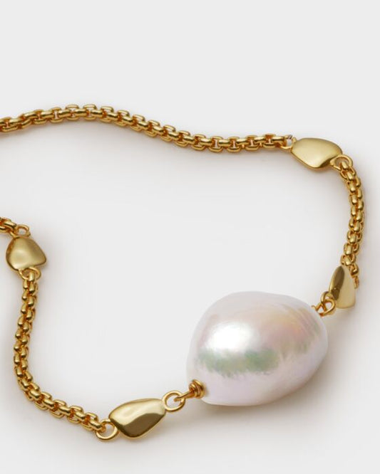 Katie Loxton Sol Pearl Bracelet Gold Coated