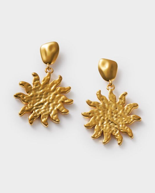 Katie Loxton Solesi Sun Earrings Gold Coated