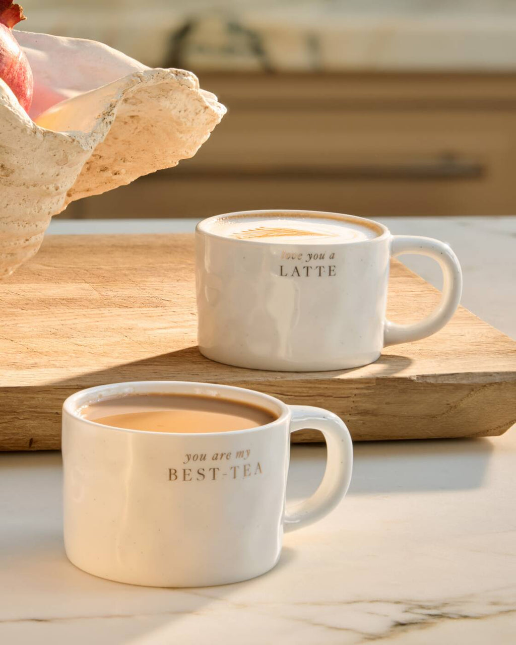 Katie Loxton Speckled Sentiment Mug With Tag Love You A Latte