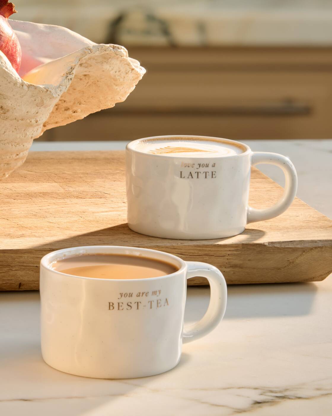 Katie Loxton Speckled Sentiment Mug With Tag Love You A Latte