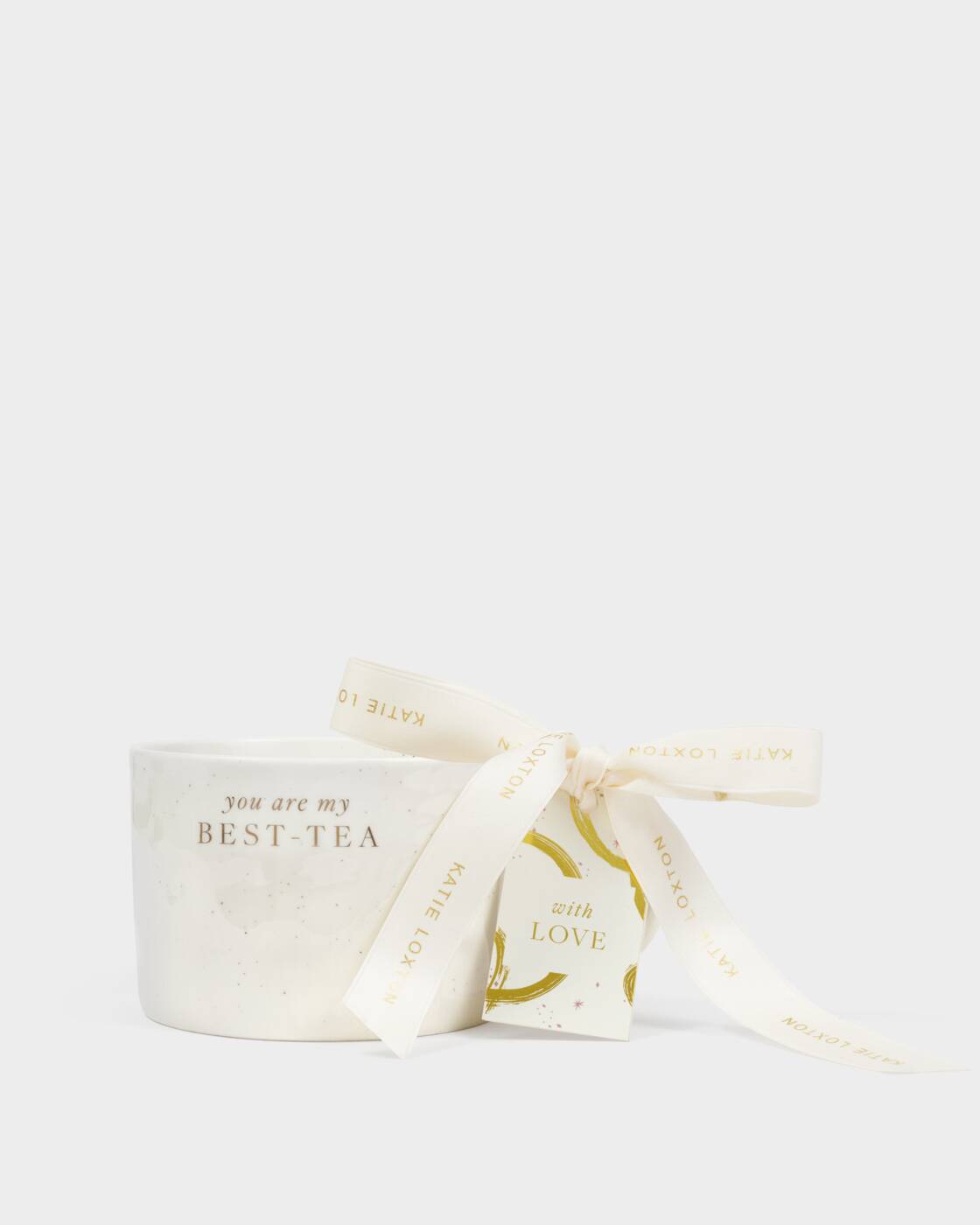 Katie Loxton Speckled Sentiment Mug With Tag You're My Best-Tea