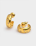 Katie Loxton Starry Hoop Earrings Gold Coated