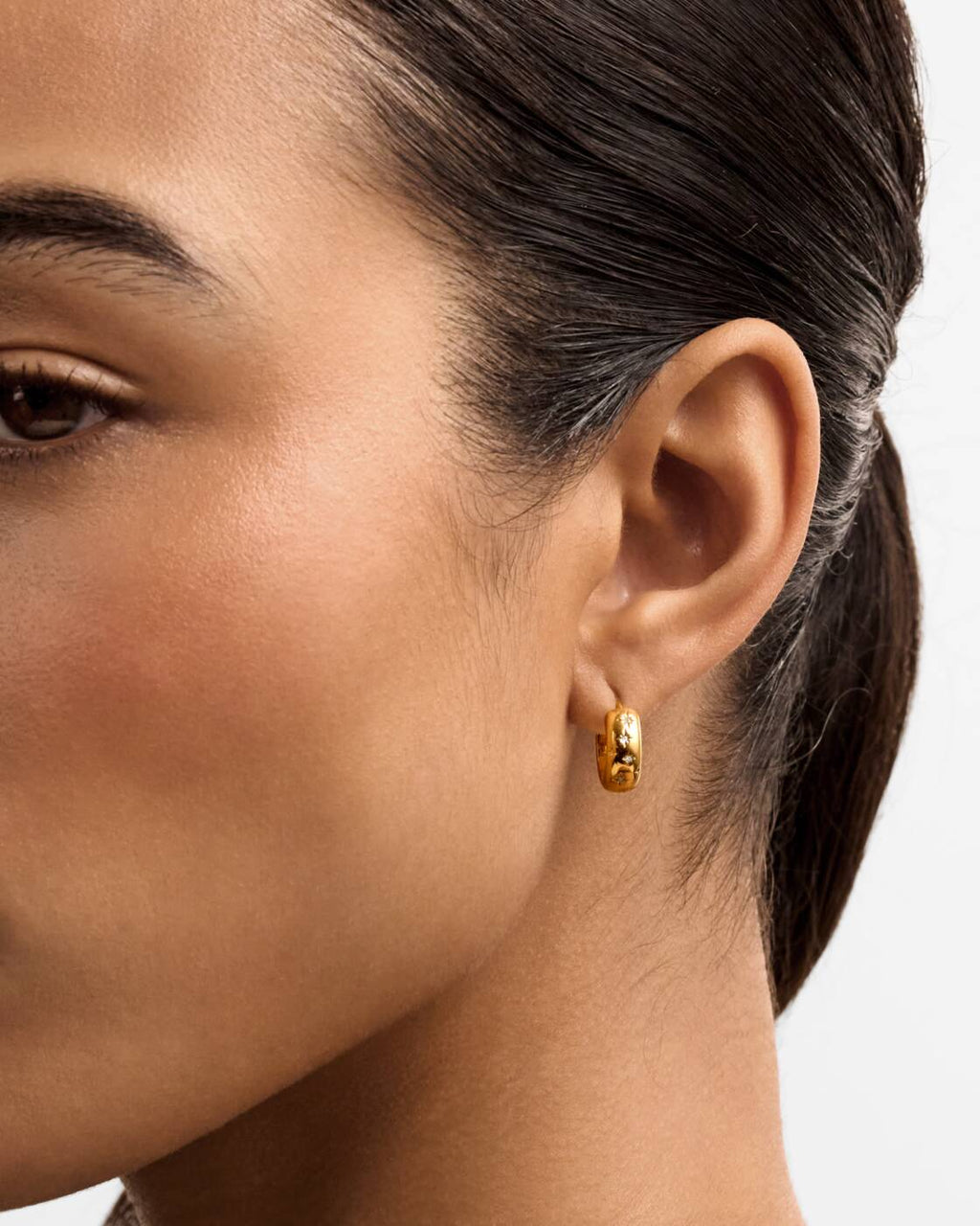 Katie Loxton Starry Hoop Earrings Gold Coated