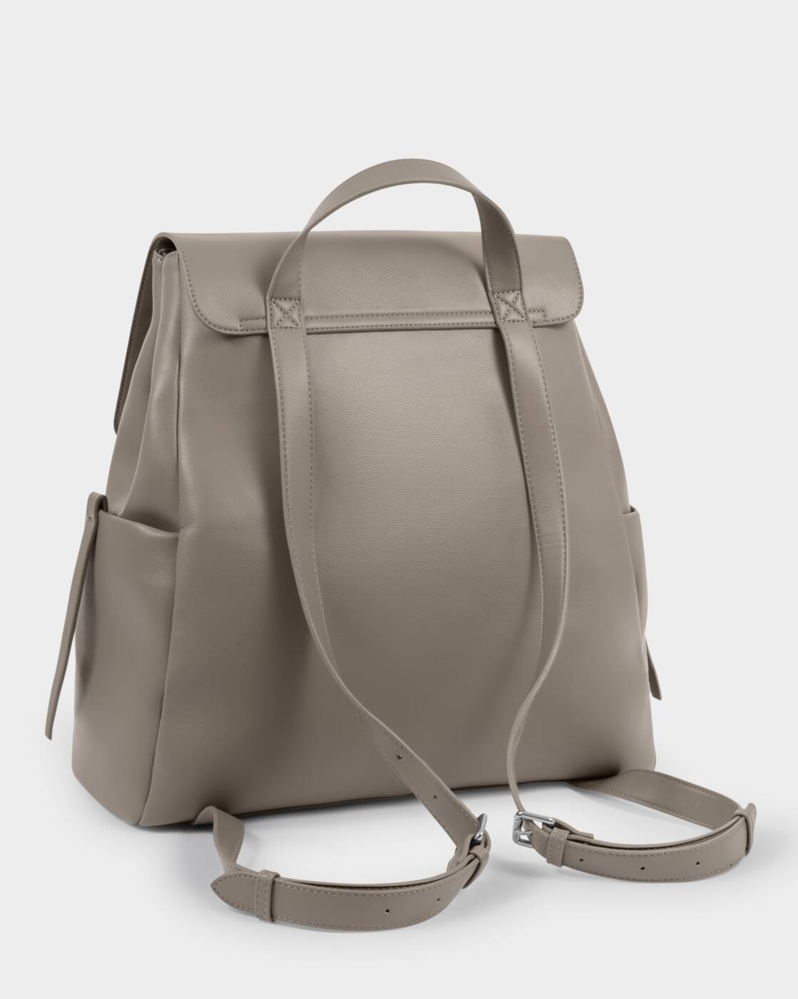 Katie Loxton Tara Twist Lock Backpack Silver Mink