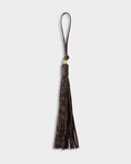 Katie Loxton Oversized Tassel Bag Charm Chocolate Leopard