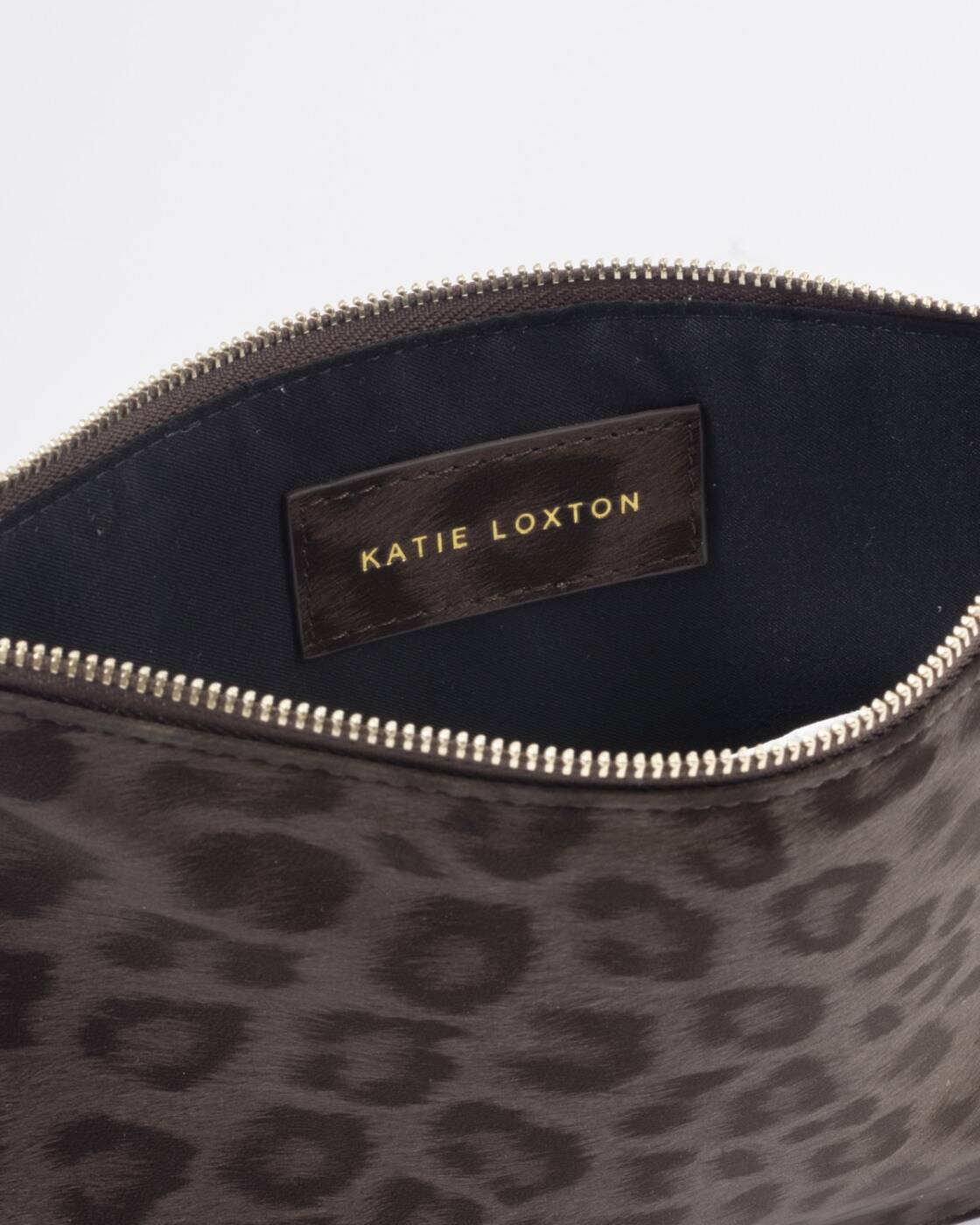 Katie Loxton Tassel Charm Pouch Chocolate Leopard