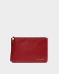 Katie Loxton Tassel Charm Pouch Red Crackle