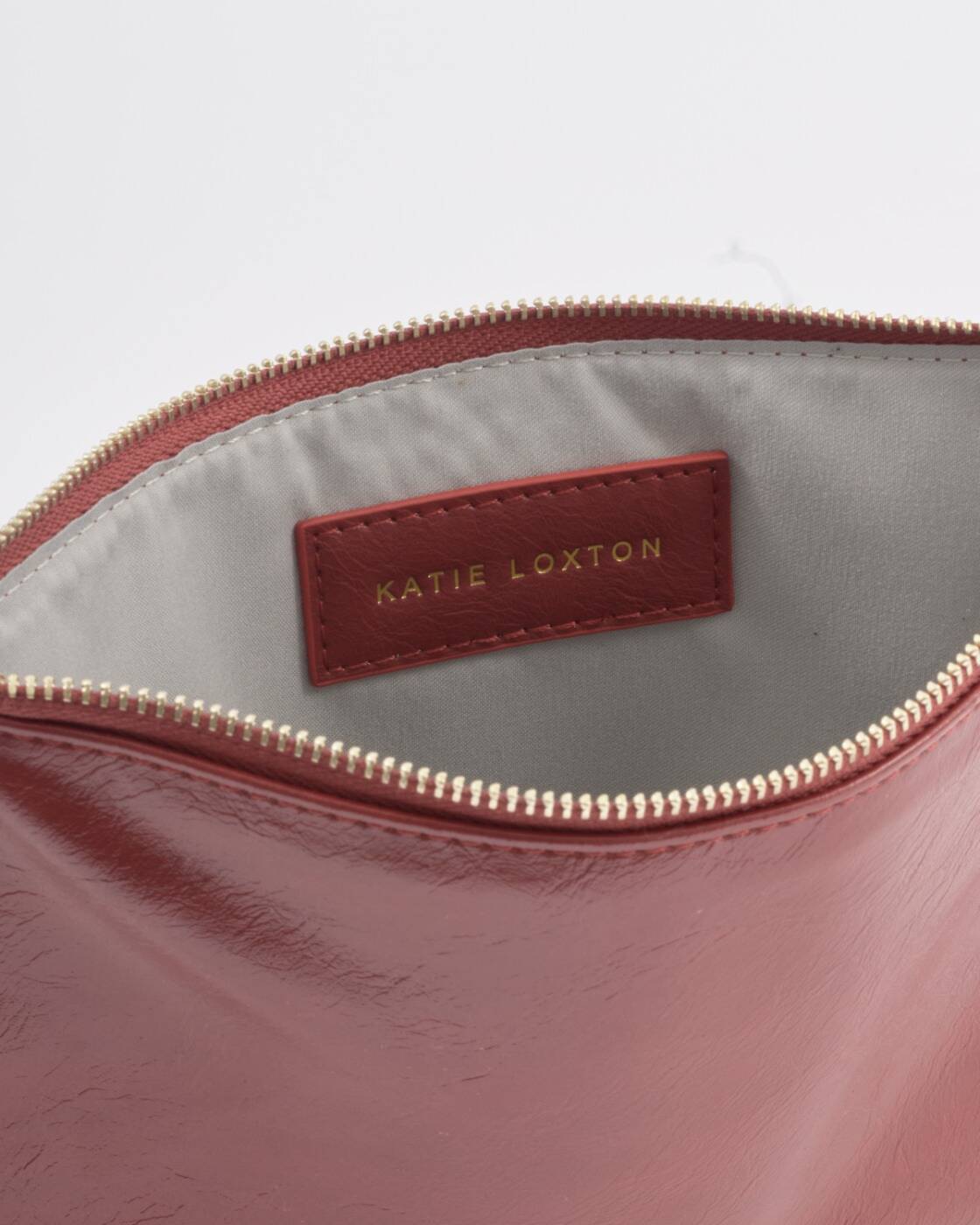 Katie Loxton Tassel Charm Pouch Red Crackle