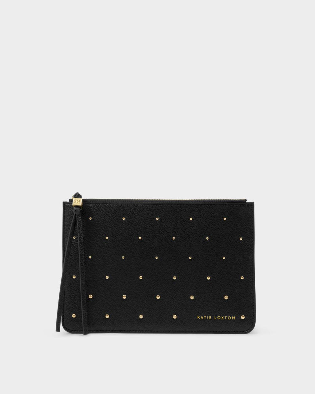 Katie Loxton Tassel Charm Pouch Black Studded