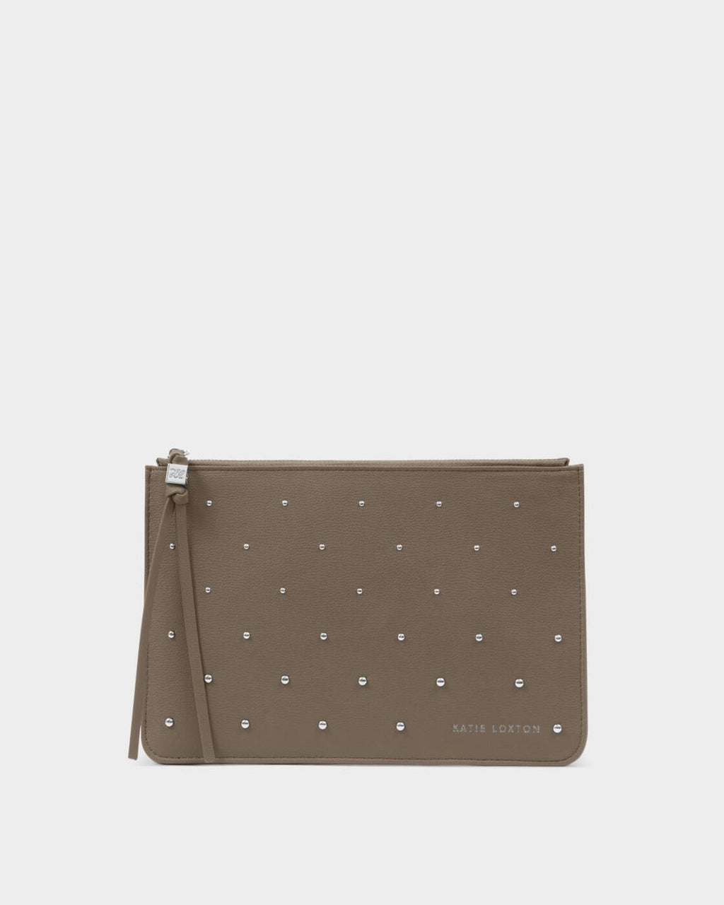 Katie Loxton Tassel Charm Pouch Mink Studded