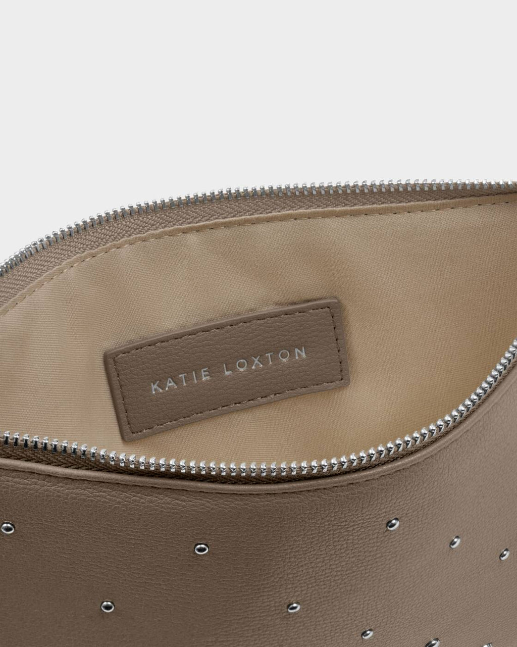 Katie Loxton Tassel Charm Pouch Mink Studded