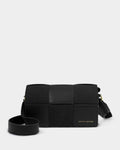 Katie Loxton Taya Crossbody Bag Black/Black Suedette
