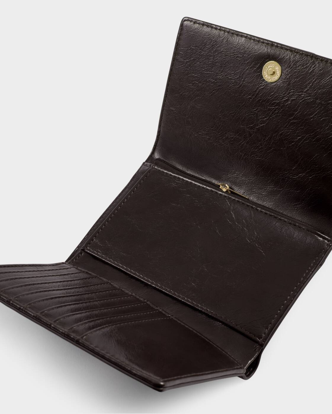 Katie Loxton Taya Woven Purse Bitter Chocolate Patent Crackle Bitter Chocolate Suedette