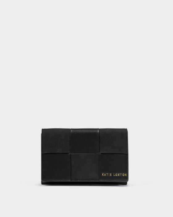 Katie Loxton Taya Woven Purse Black
