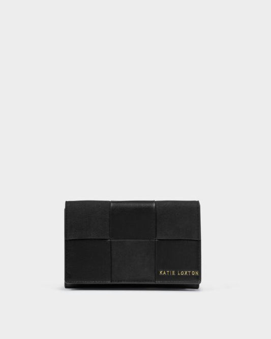 Katie Loxton Taya Woven Purse Black