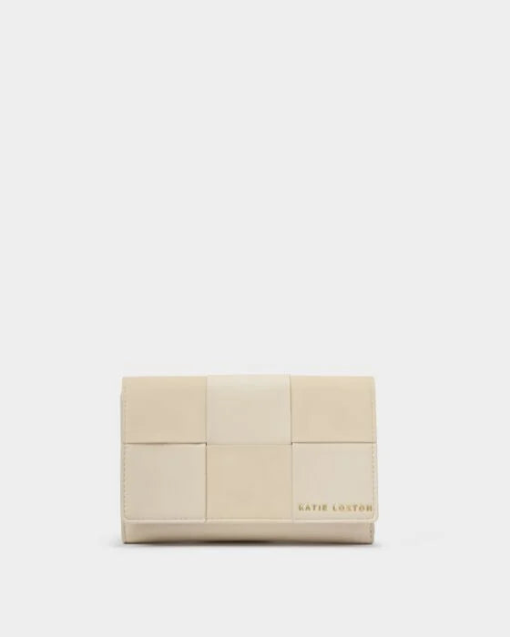 Katie Loxton Taya Woven Purse Off White