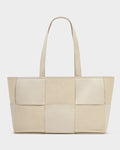 Katie Loxton Taya Woven Suedette Tote Bag Off White/Off White Suedette