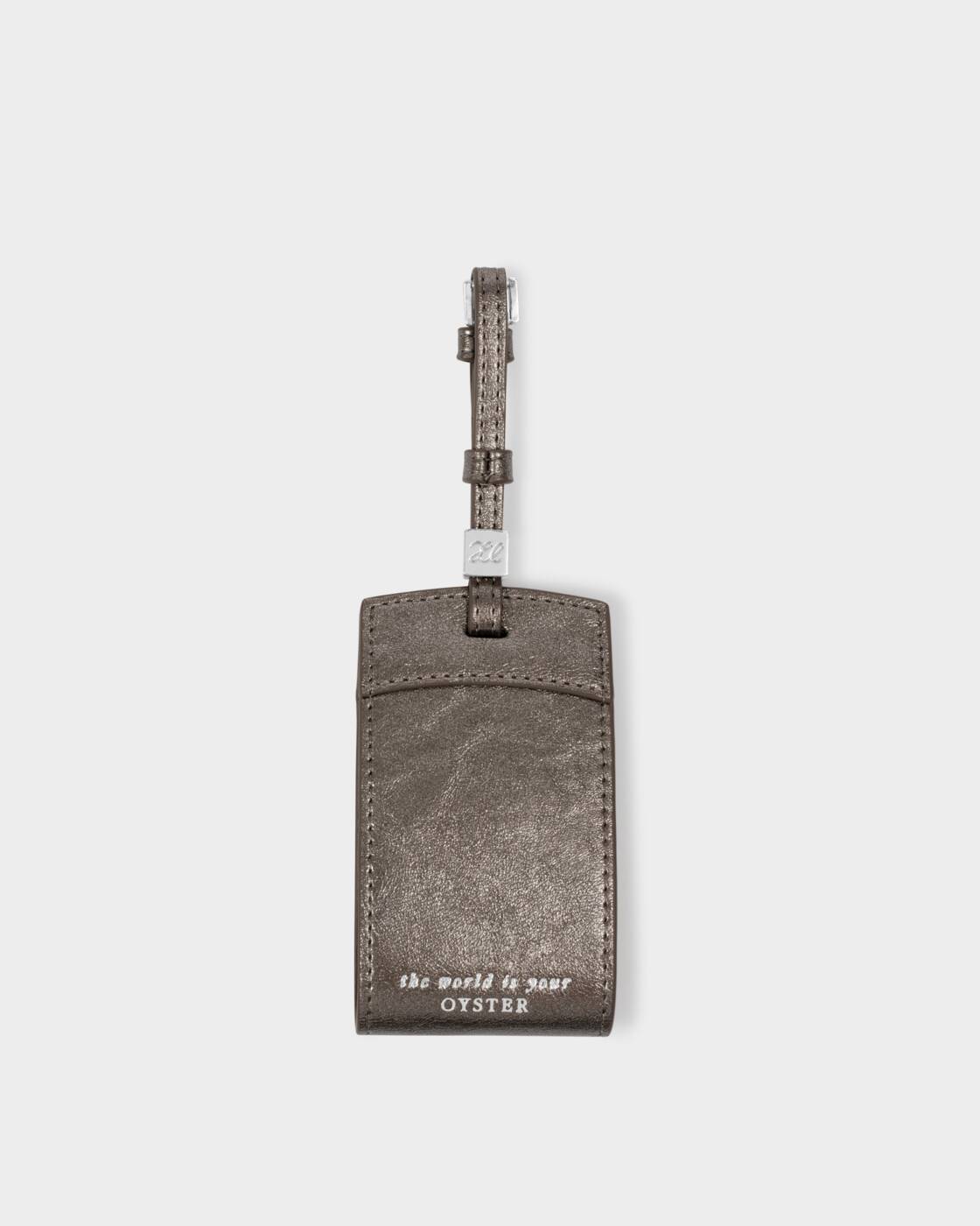 Katie Loxton Travel Luggage Tag The World Is Your Oyster Pewter