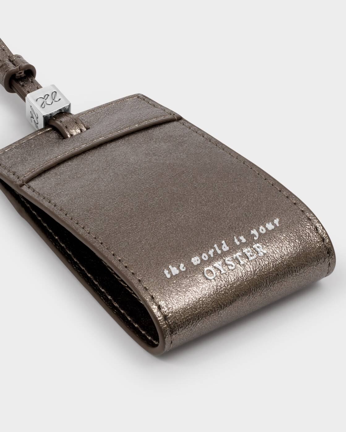 Katie Loxton Travel Luggage Tag The World Is Your Oyster Pewter