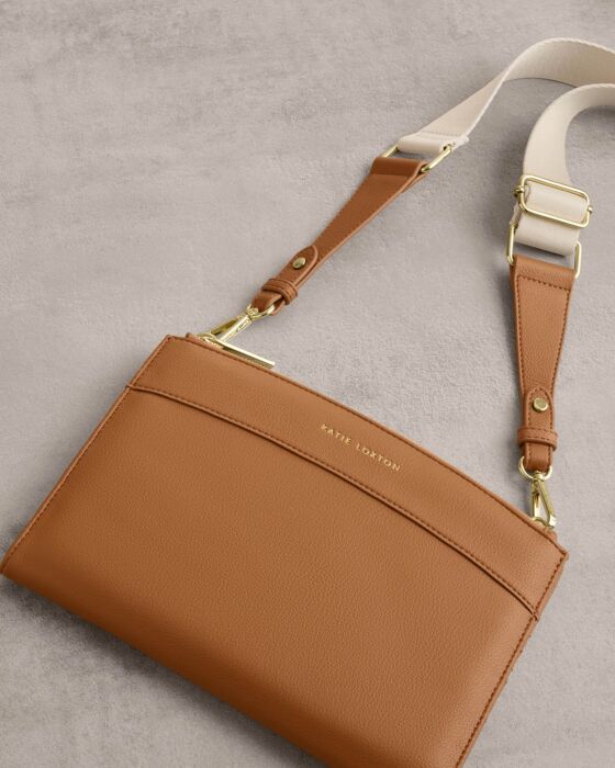 Katie Loxton Travel Organiser Crossbody Cognac