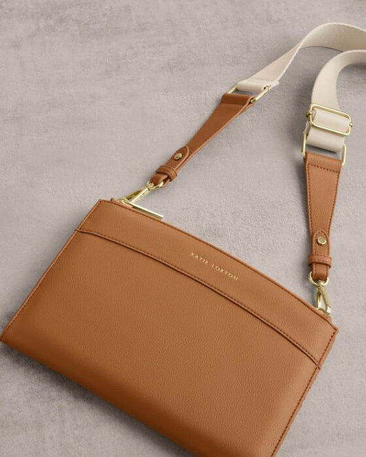 Katie Loxton Travel Organiser Crossbody Cognac