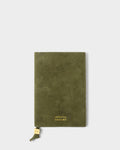 Katie Loxton Travel Passport Cover Collecting Dreams Olive Suedette