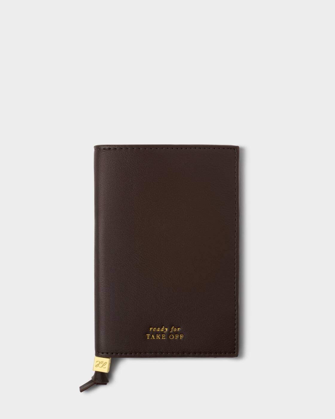 Katie Loxton Travel Passport Cover Ready For Take Off Chocolate