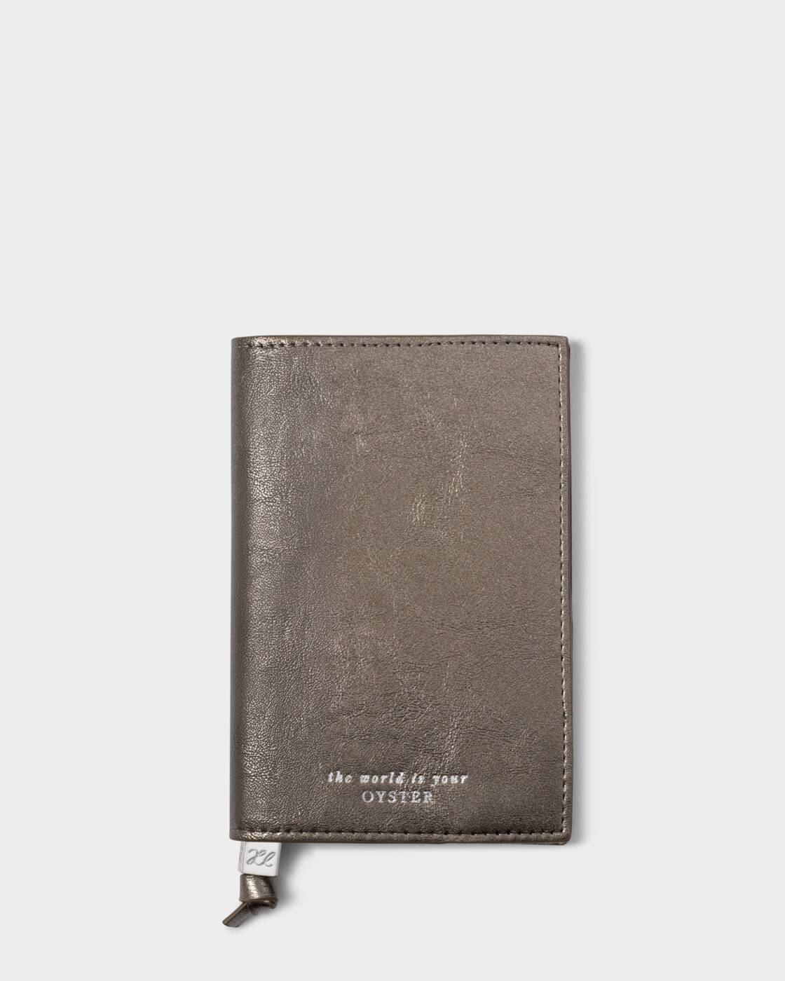 Katie Loxton Travel Passport Cover The World Is Your Oyster Pewter