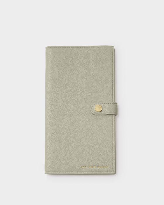 Katie Loxton Travel Wallet Yay For Vacay Green Mist