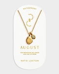 Katie Loxton Birthstone Necklace August Aventurine