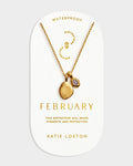 Katie Loxton Birthstone Necklace February Amethyst